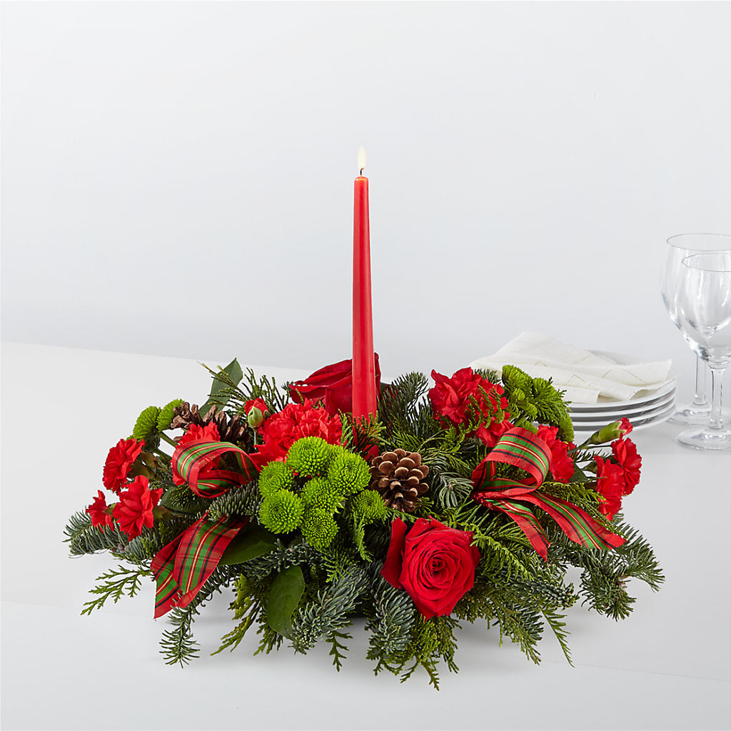By the Candlelight Centerpiece – Mary Blooms Florist, Port Saint Lucie FL