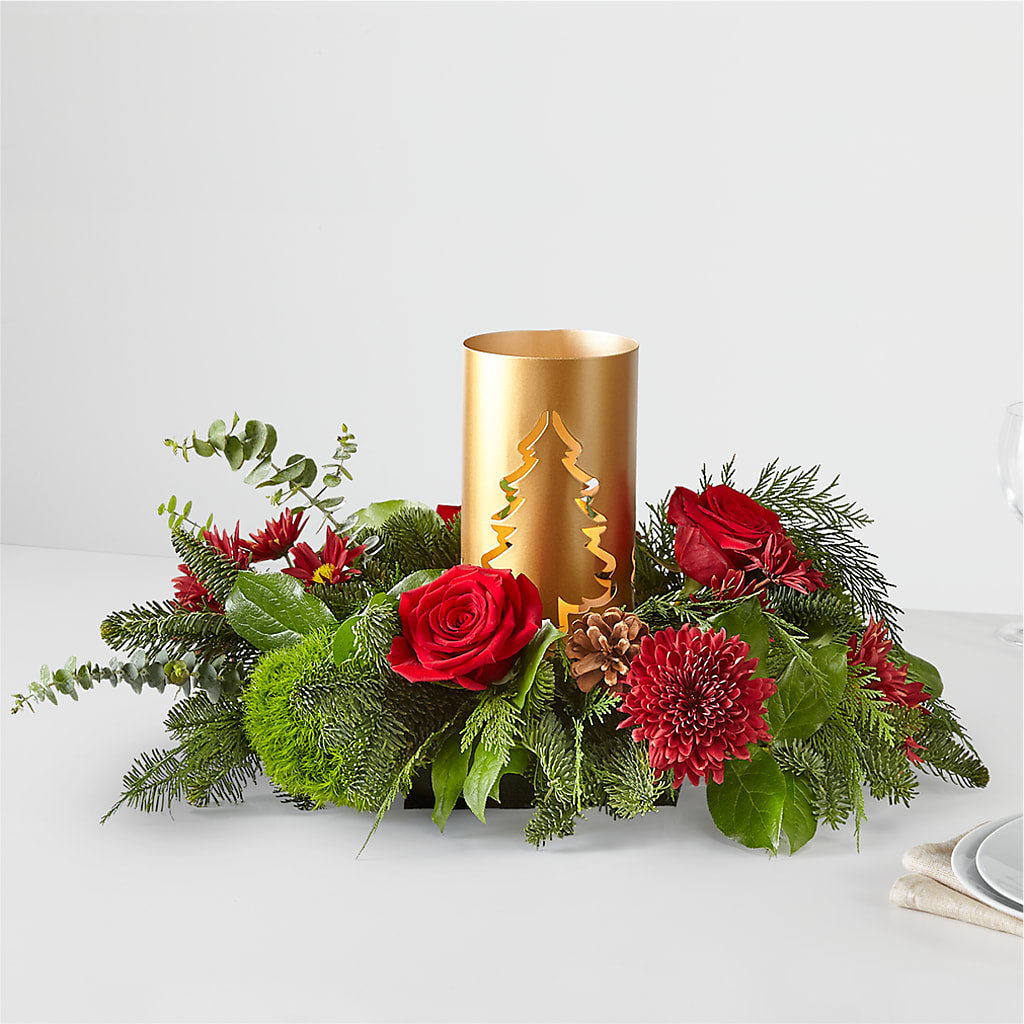 Toast the Season Centerpiece – Mary Blooms Florist, Port Saint Lucie FL