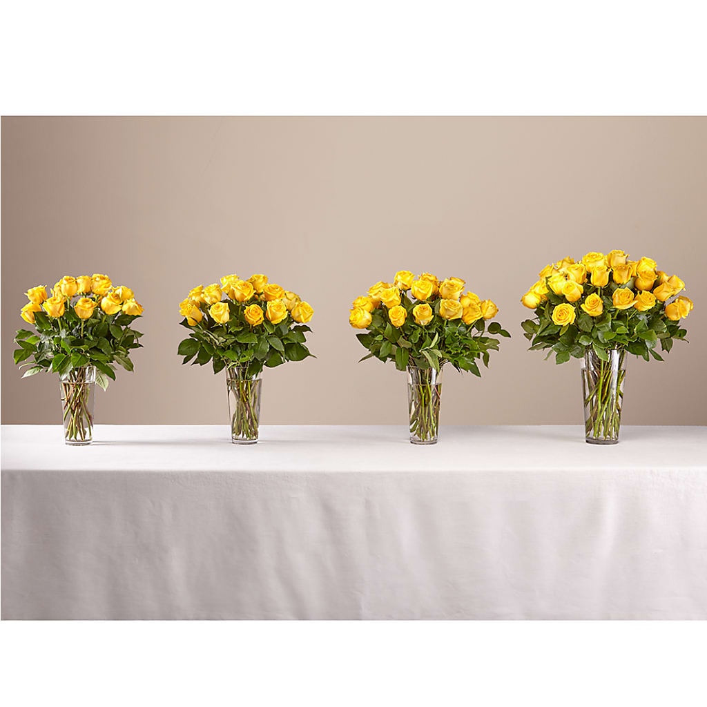 Long Stem Yellow Rose Bouquet – Mary Blooms Florist, Port Saint Lucie FL