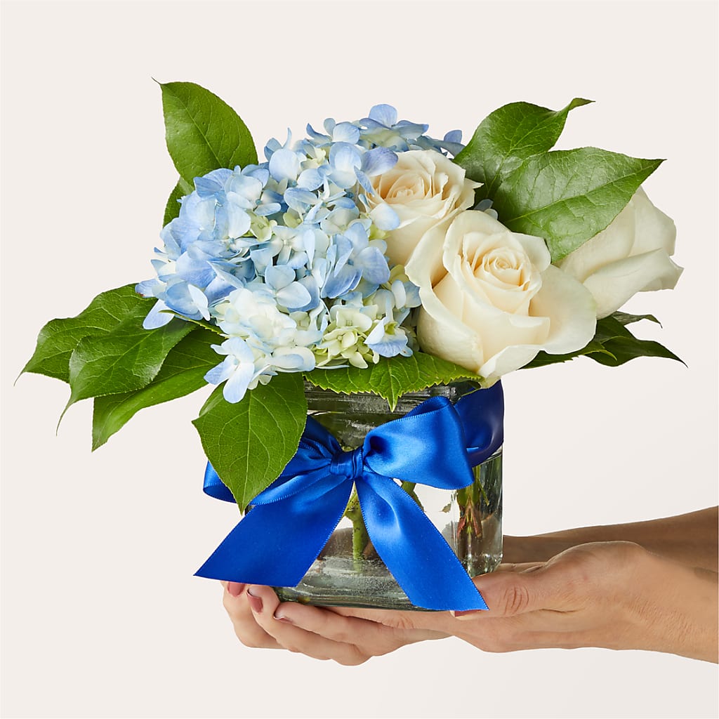 Sky Blue Delight Bouquet – Mary Blooms Florist, Port Saint Lucie FL