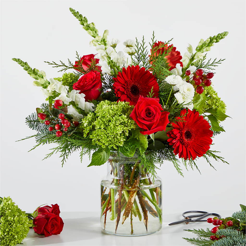 Merry Moment Bouquet – A Florist Original – Mary Blooms Florist, Port Saint Lucie FL