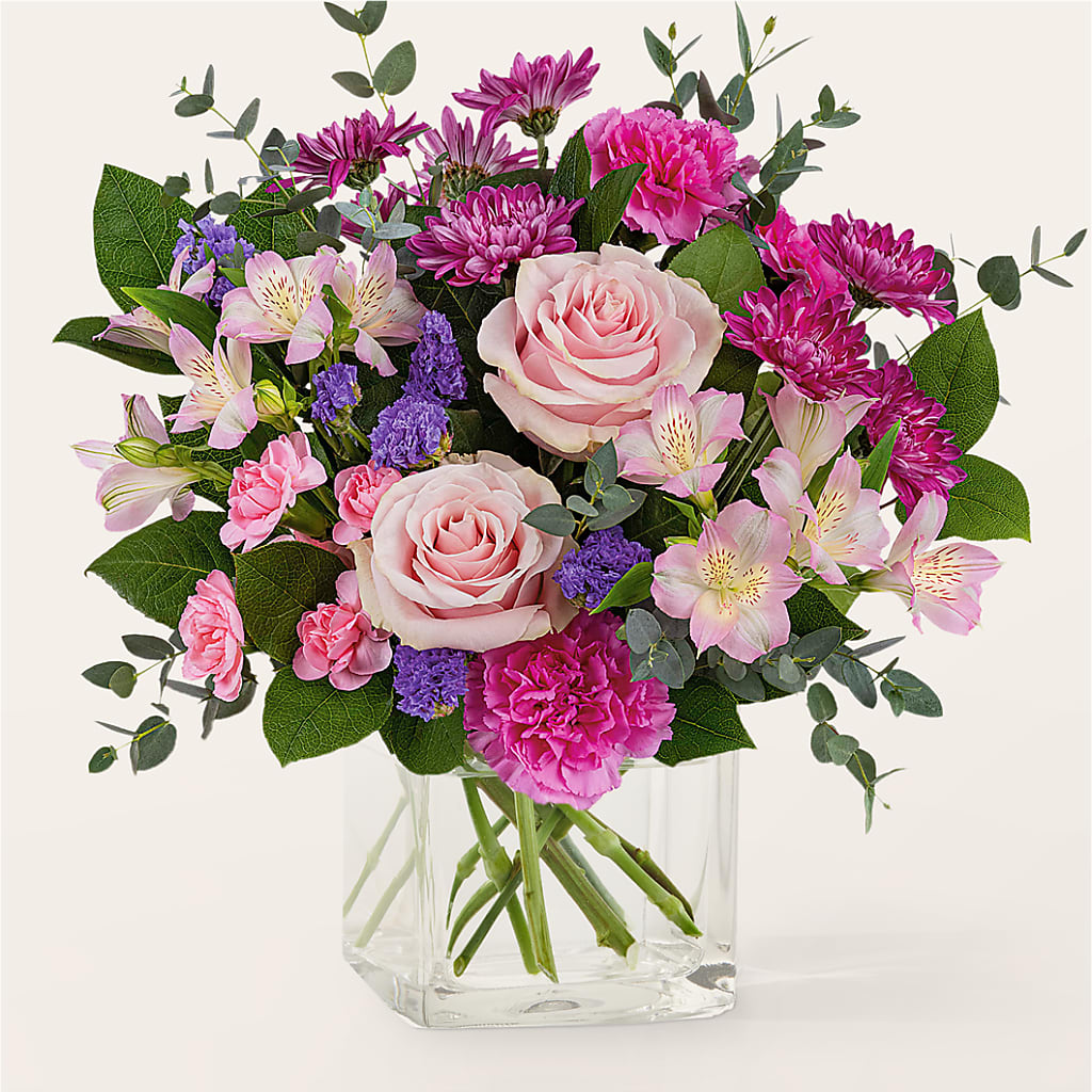 Rosy Radiance Bouquet – Mary Blooms Florist, Port Saint Lucie FL