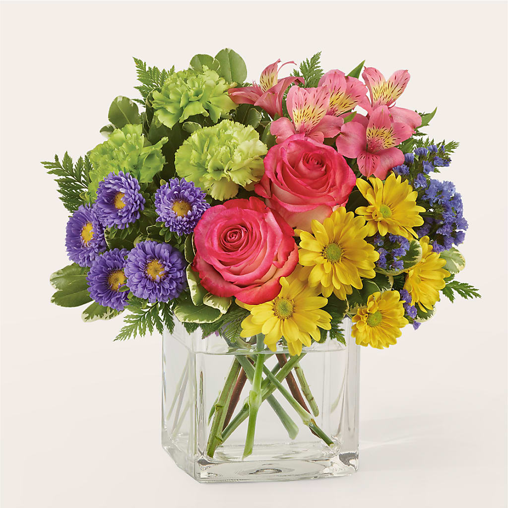 Candy Jar Bouquet – Mary Blooms Florist, Port Saint Lucie FL