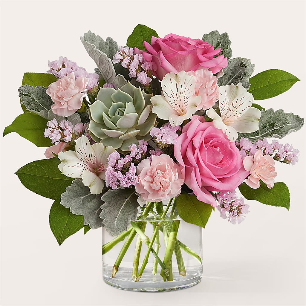 Dusty Rose Bouquet – Mary Blooms Florist, Port Saint Lucie FL