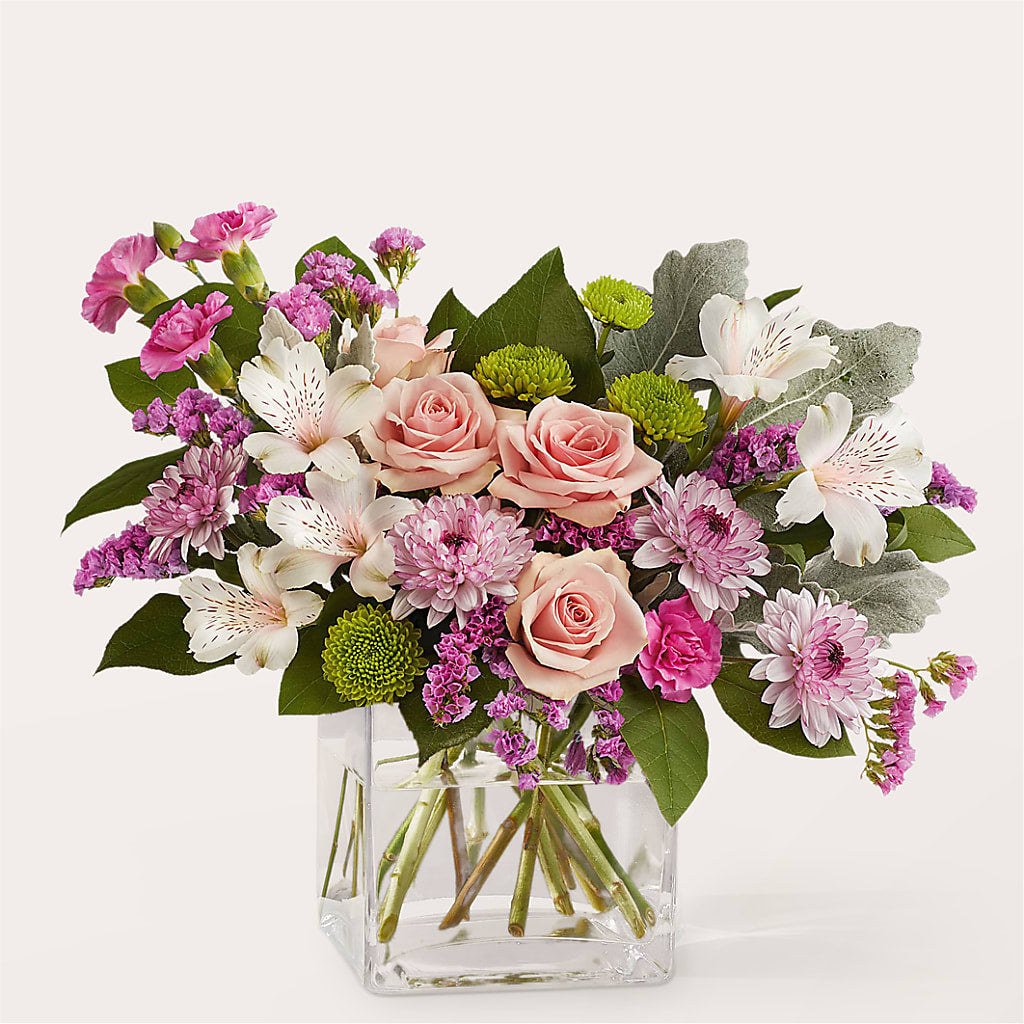 Pink Suede Bouquet – Mary Blooms Florist, Port Saint Lucie FL