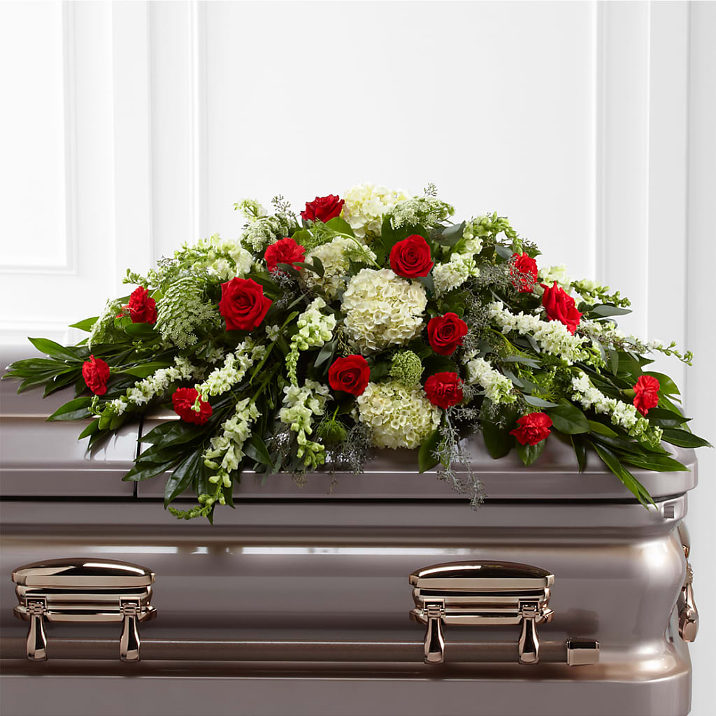Sincerity Casket Spray – Mary Blooms Florist, Port Saint Lucie FL