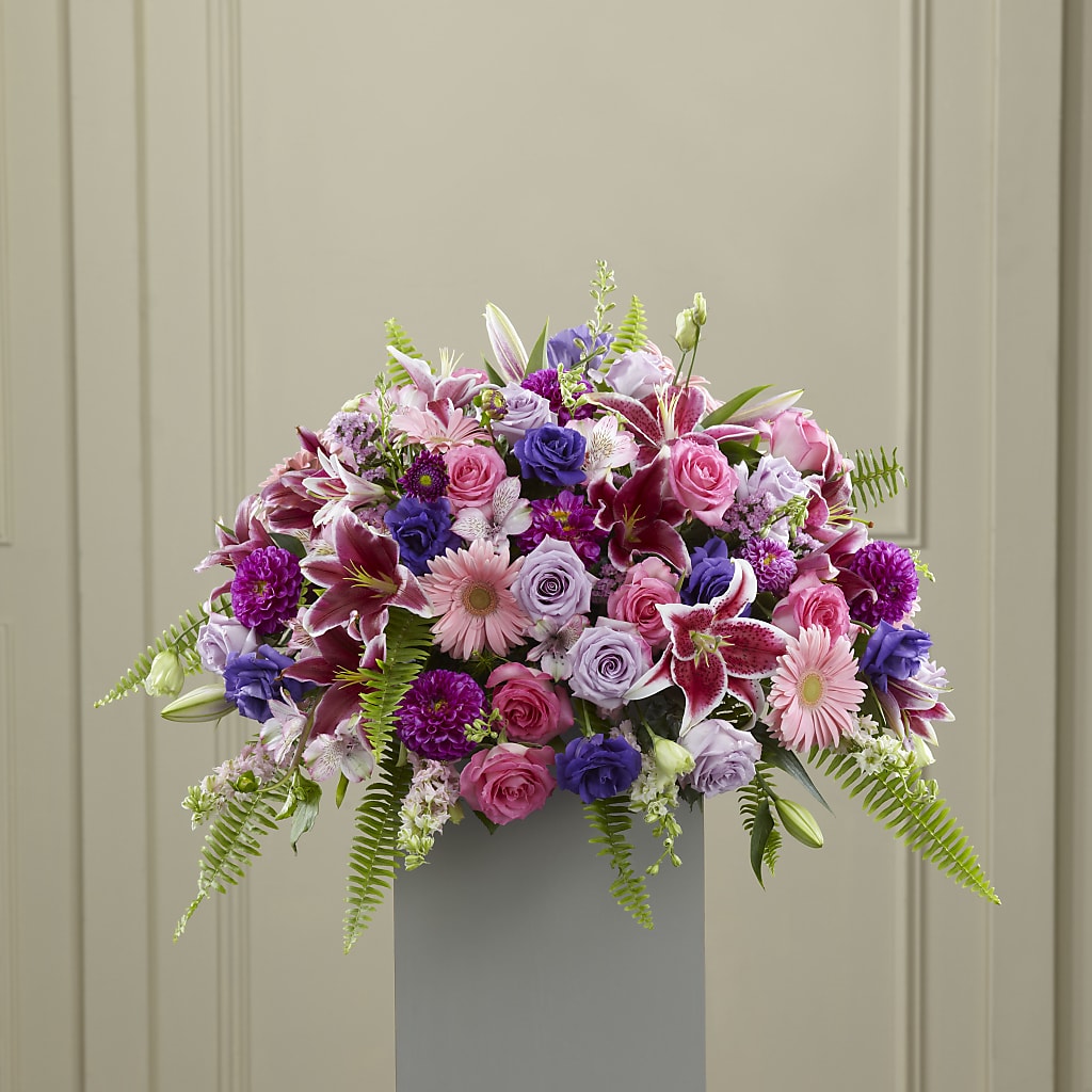 Fare Thee Well Pedestal – Mary Blooms Florist, Port Saint Lucie FL