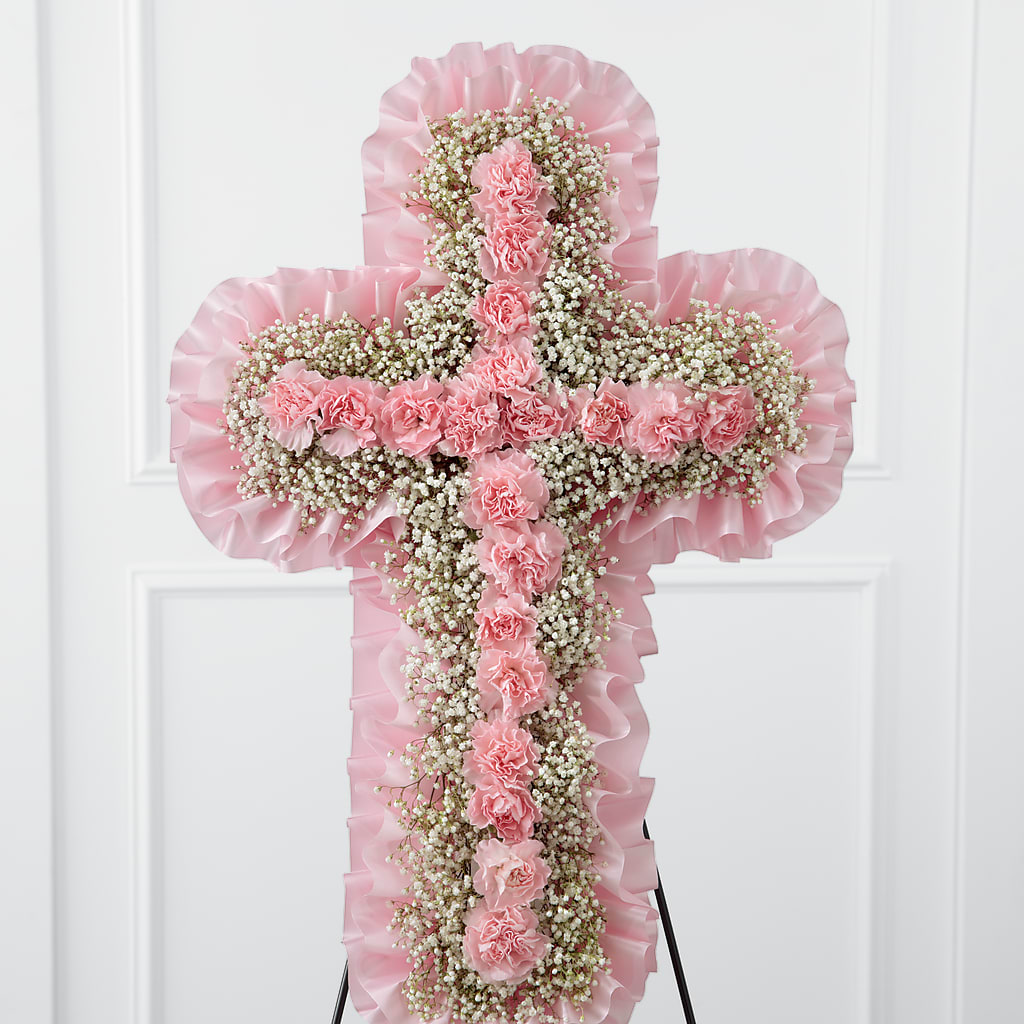 Angel's Cross Easel – Mary Blooms Florist, Port Saint Lucie FL
