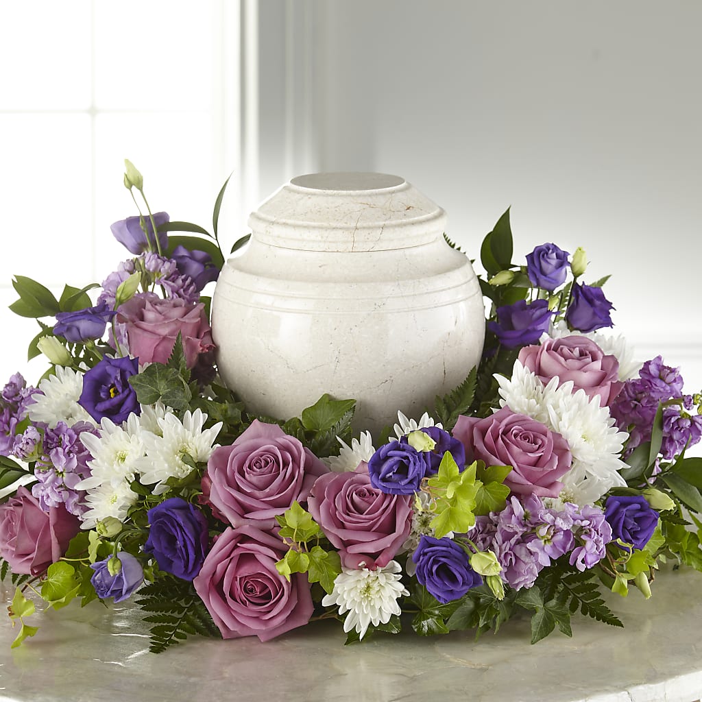 Blooming Sympathy Cremation Adornment – Mary Blooms Florist, Port Saint Lucie FL