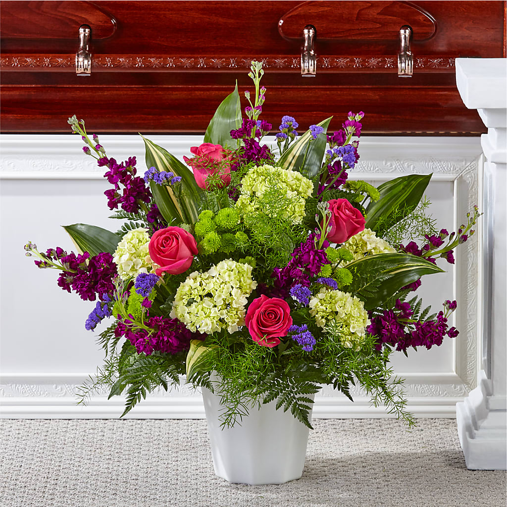 Beautiful Horizons Floor Basket – Mary Blooms Florist, Port Saint Lucie FL
