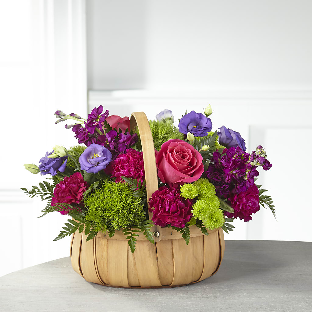 Serene Sanctuary Basket – Mary Blooms Florist, Port Saint Lucie FL
