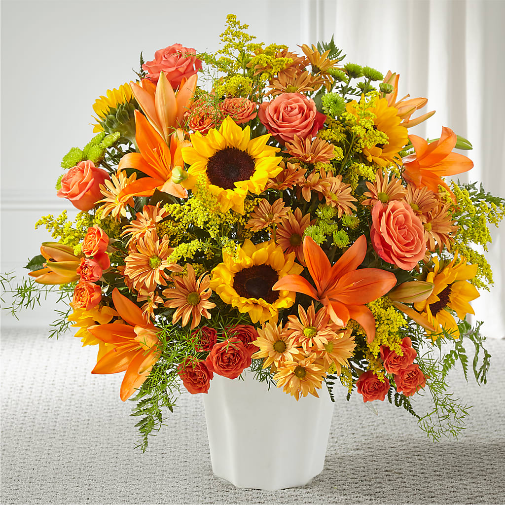 Harvest Thoughts Floor Basket – Mary Blooms Florist, Port Saint Lucie FL