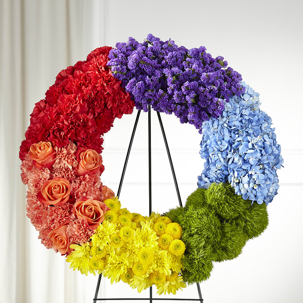 Circle of Love Wreath – Mary Blooms Florist, Port Saint Lucie FL