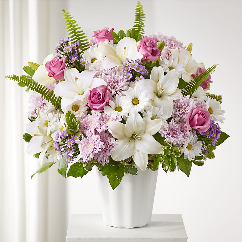 Warmest Thoughts Tabletop Basket – Mary Blooms Florist, Port Saint Lucie FL