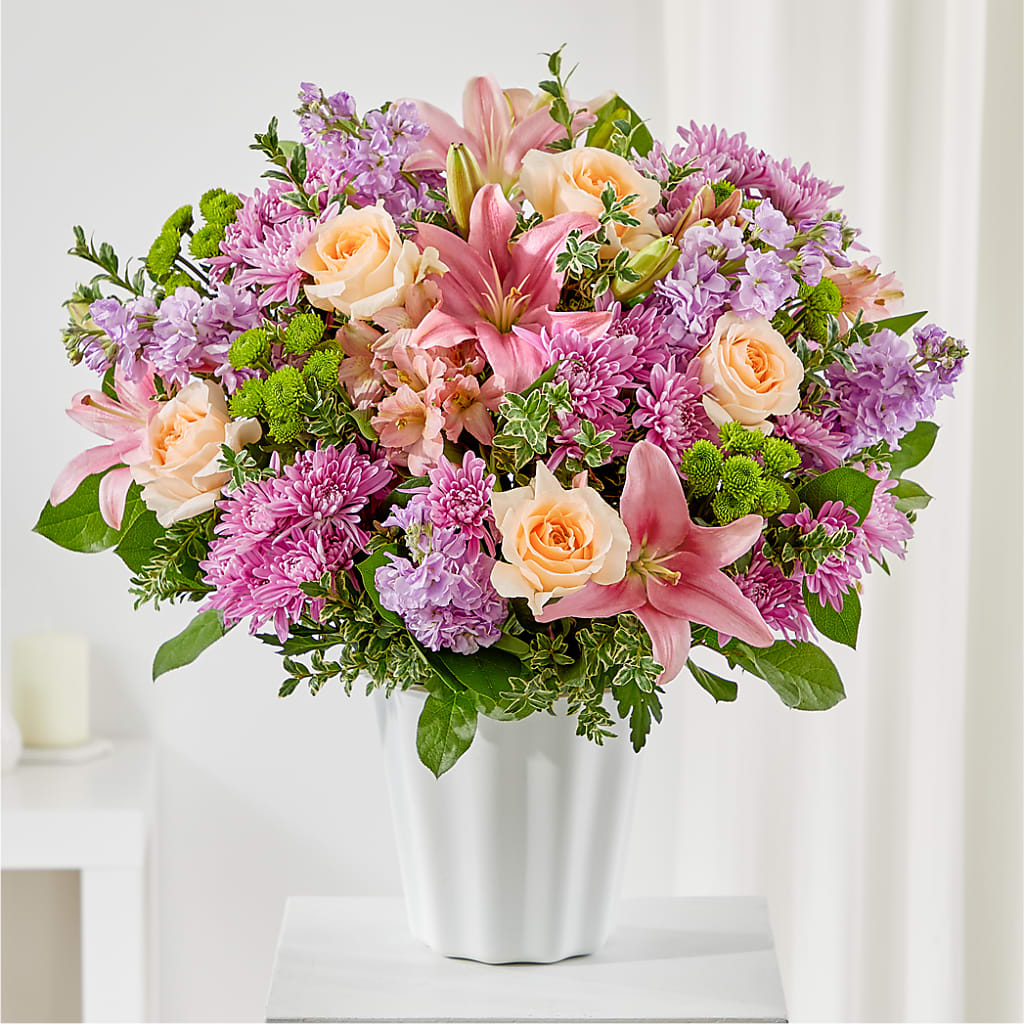 Supportive Embrace Tabletop Basket – Mary Blooms Florist, Port Saint Lucie FL