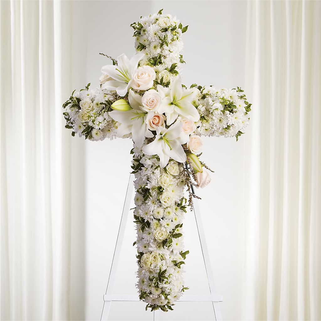 Spiritual Guidance Standing Spray – Mary Blooms Florist, Port Saint Lucie FL
