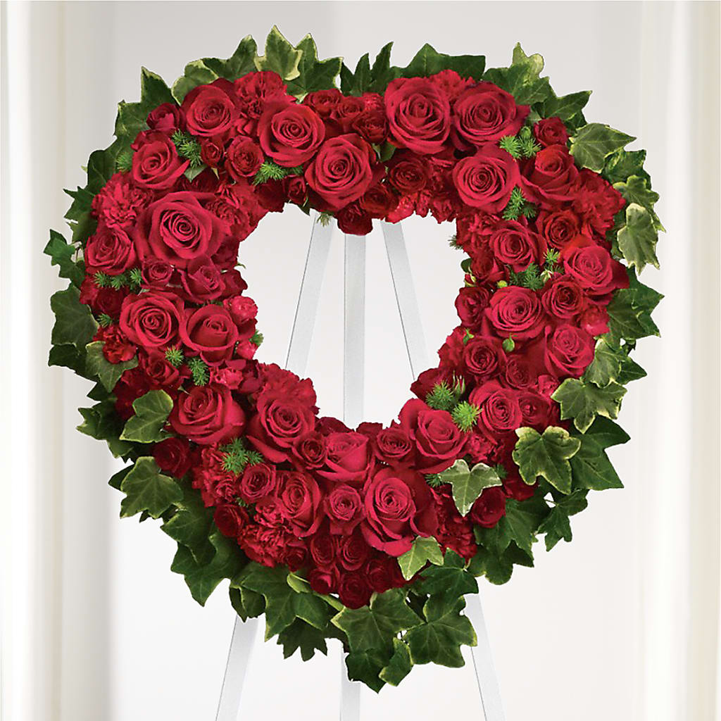 Wholehearted Standing Spray – Mary Blooms Florist, Port Saint Lucie FL