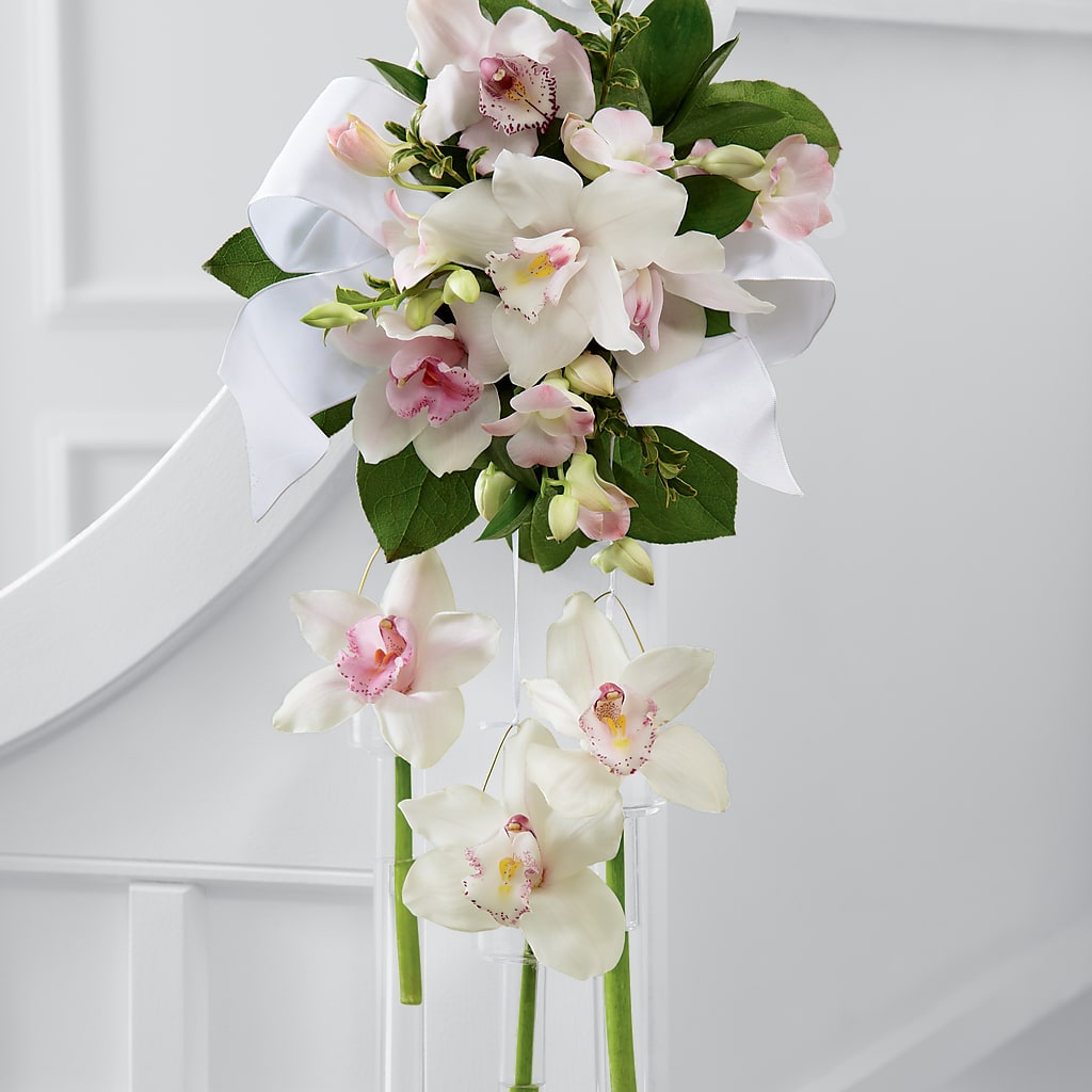 Perfect Entrance Pew Arrangement – Mary Blooms Florist, Port Saint Lucie FL