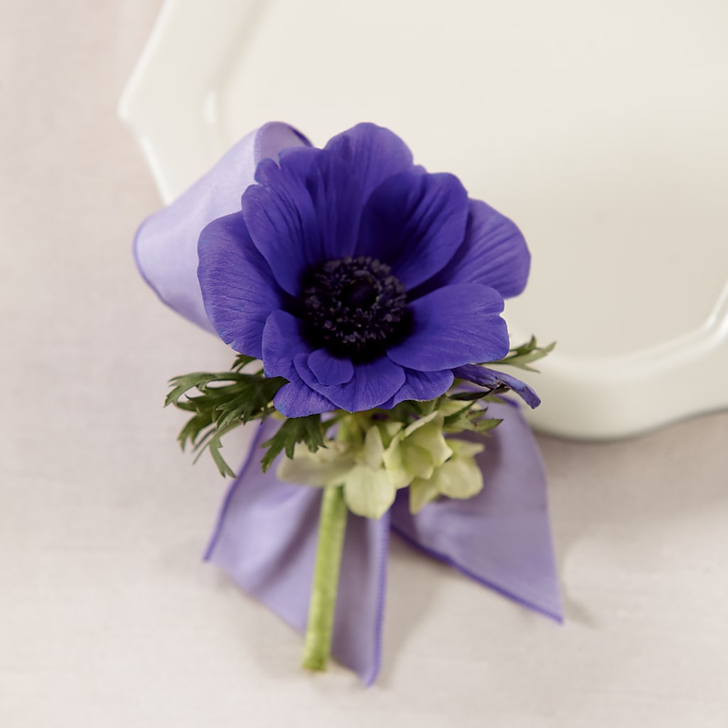 Purple Passion Boutonniere – Mary Blooms Florist, Port Saint Lucie FL