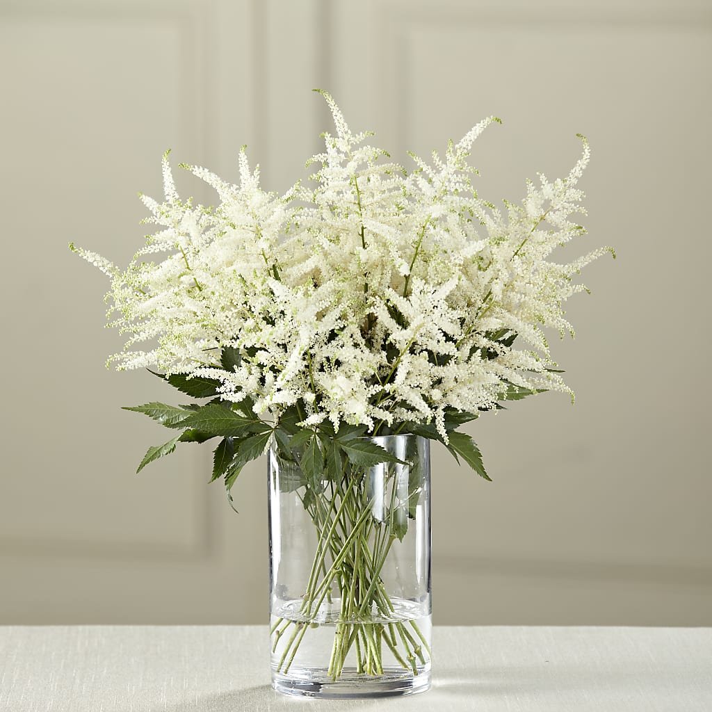 White Astilbe Bouquet – Mary Blooms Florist, Port Saint Lucie FL