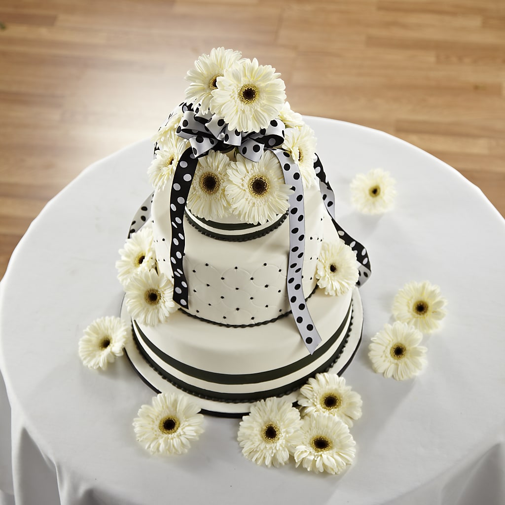 Simple Sophistication Cake Décor – Mary Blooms Florist, Port Saint Lucie FL