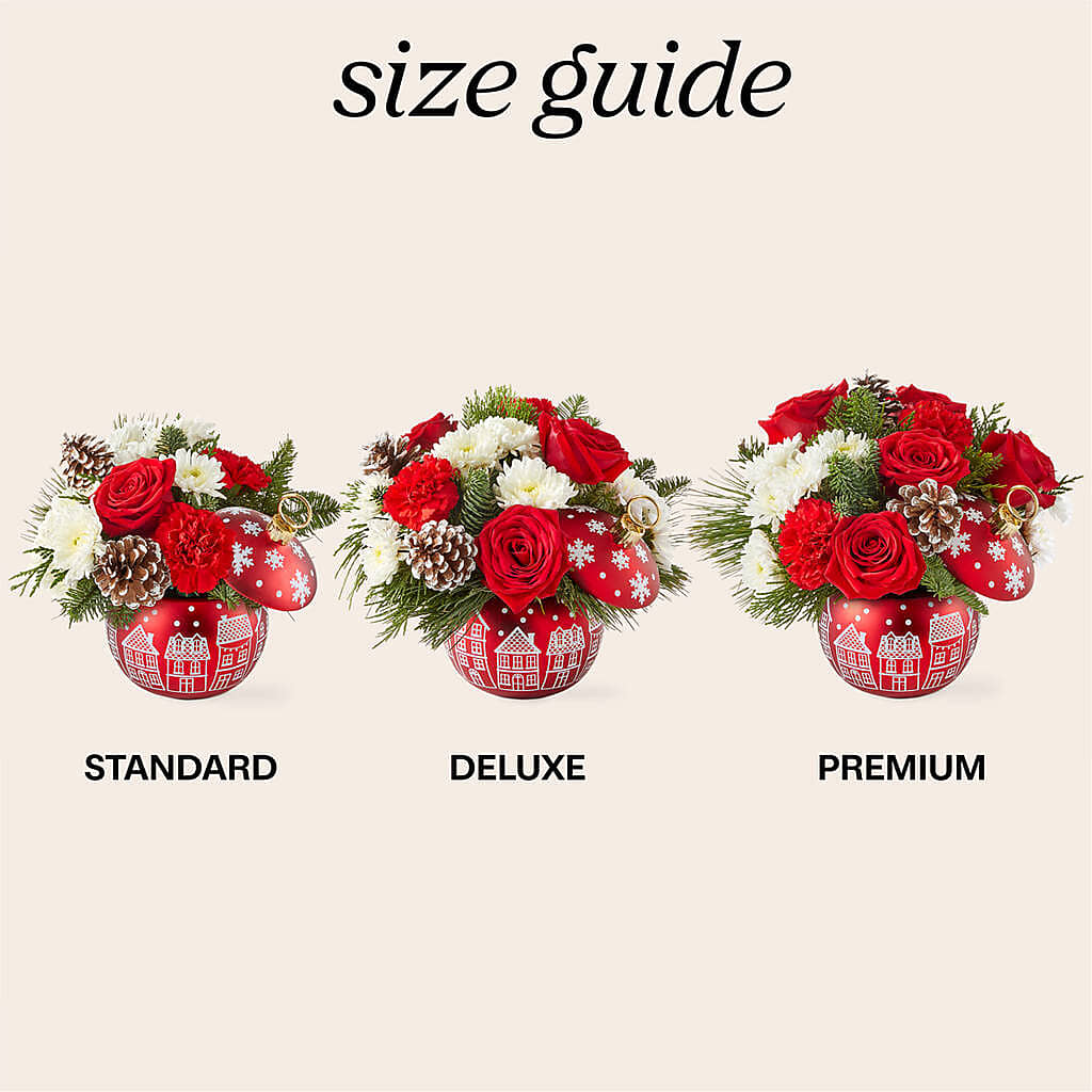 Christmas Village Ornament –  Mary Blooms Florist, Port Saint Lucie FL