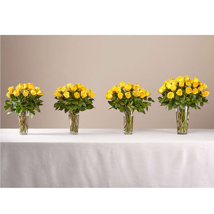 Long Stem Yellow Rose Bouquet –  Mary Blooms Florist, Port Saint Lucie FL