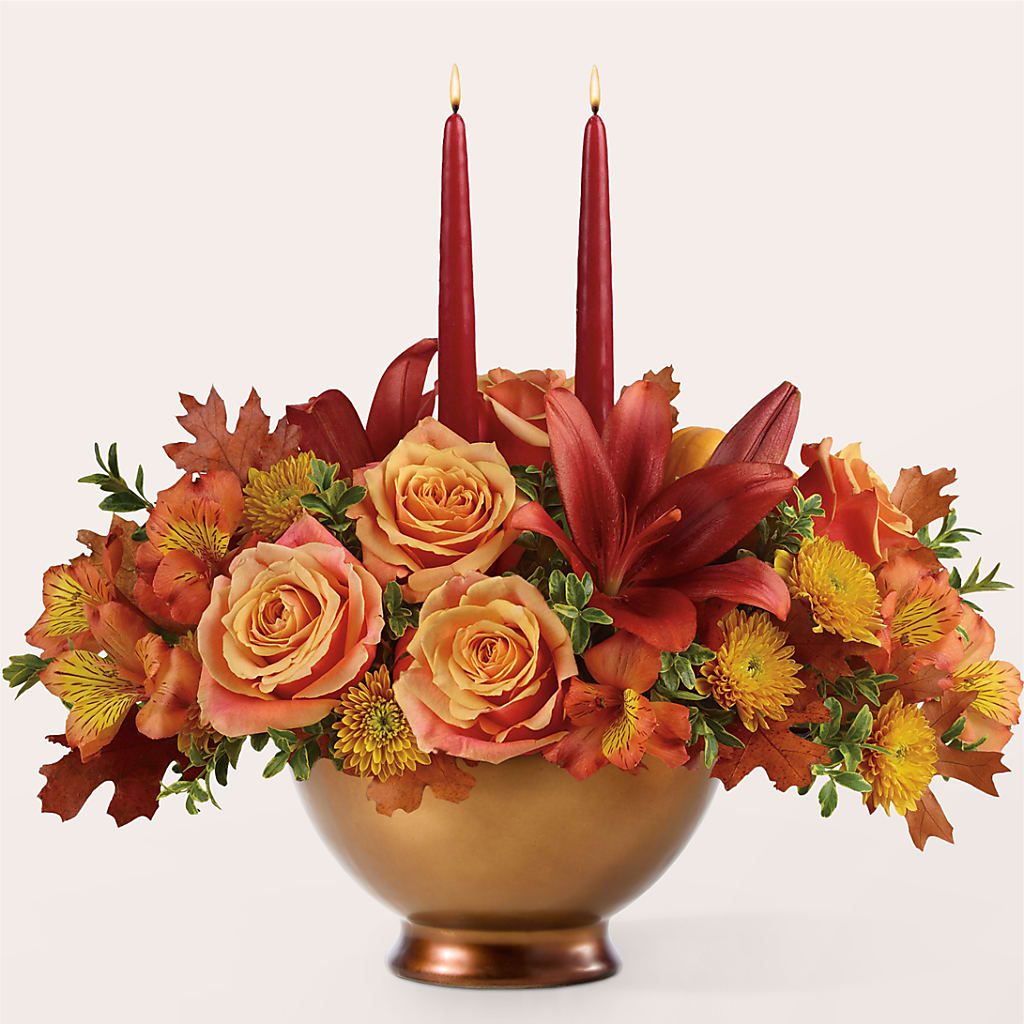 Harvest Table Centerpiece –  Mary Blooms Florist, Port Saint Lucie FL