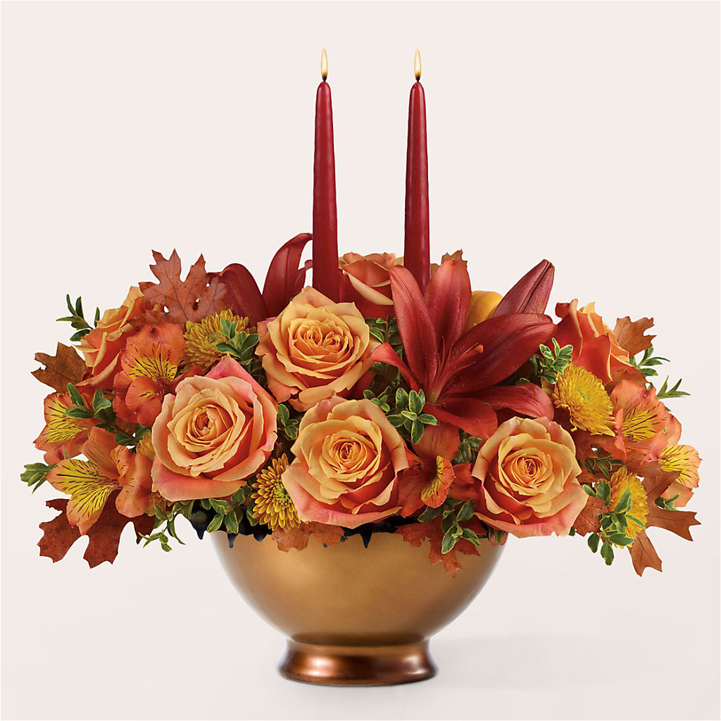 Harvest Table Centerpiece –  Mary Blooms Florist, Port Saint Lucie FL