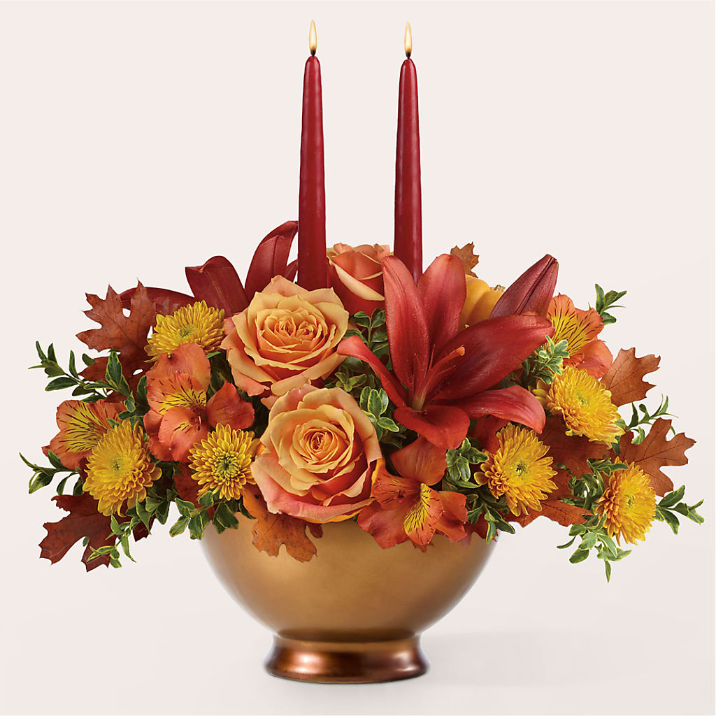 Harvest Table Centerpiece –  Mary Blooms Florist, Port Saint Lucie FL