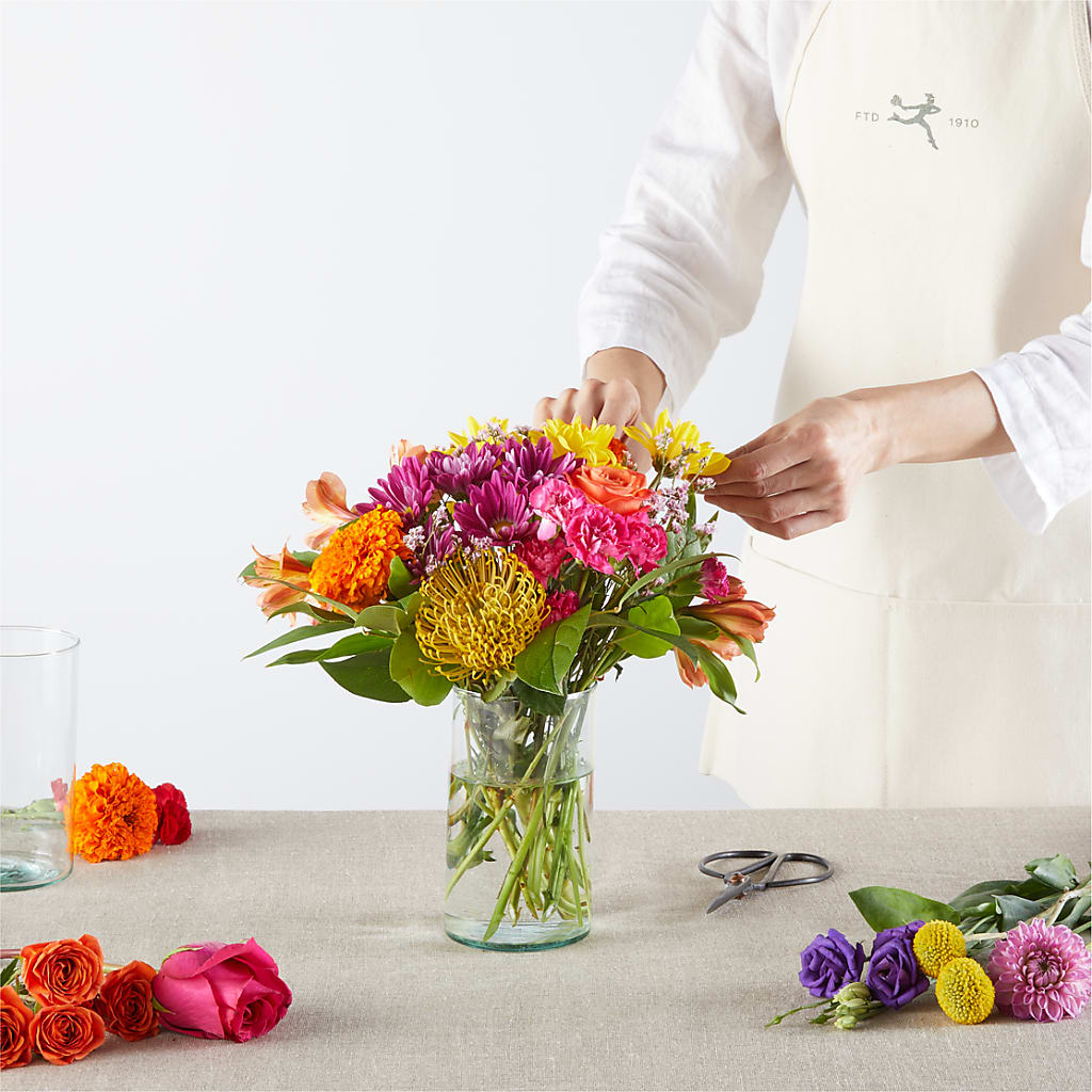 Feast of Color – A Florist Original –  Mary Blooms Florist, Port Saint Lucie FL