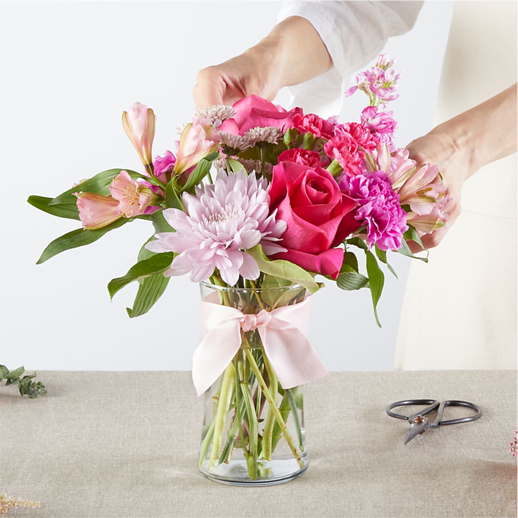 Pink Ribbon - A Florist Original –  Mary Blooms Florist, Port Saint Lucie FL