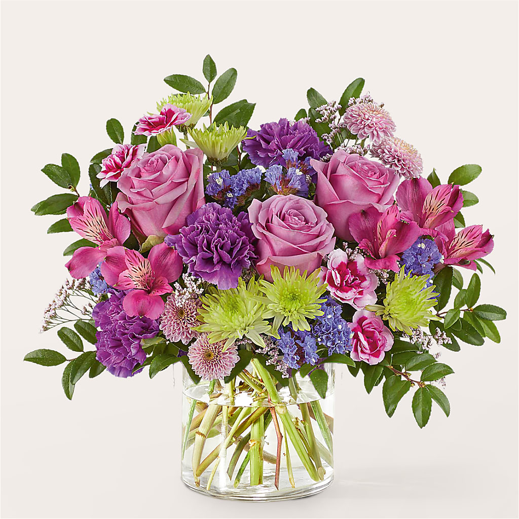 Glass Half Full Bouquet –  Mary Blooms Florist, Port Saint Lucie FL