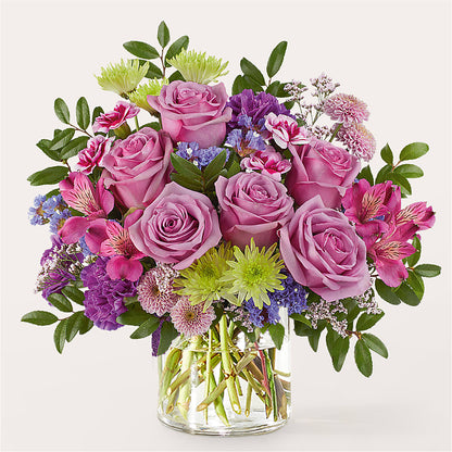 Glass Half Full Bouquet –  Mary Blooms Florist, Port Saint Lucie FL