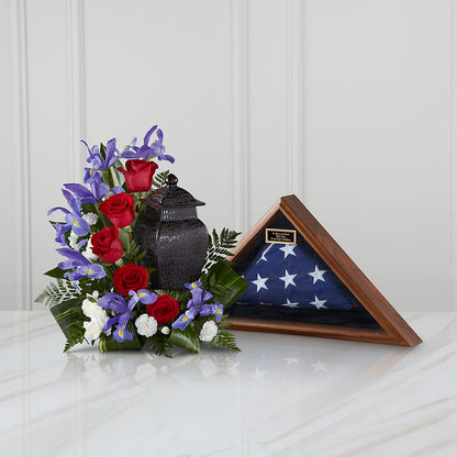 Patriotic Tribute Arrangement –  Mary Blooms Florist, Port Saint Lucie FL