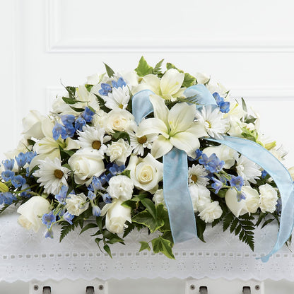 Tender Treasure Casket Spray –  Mary Blooms Florist, Port Saint Lucie FL