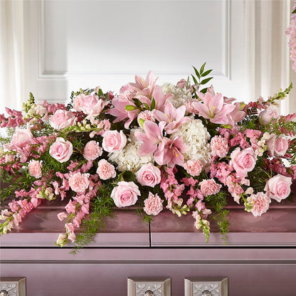 Life & Remembrance Casket Spray –  Mary Blooms Florist, Port Saint Lucie FL