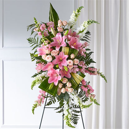 Elegant Embrace Standing Spray –  Mary Blooms Florist, Port Saint Lucie FL