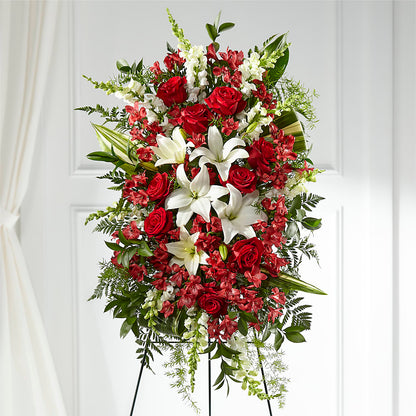 Everlasting Memory Standing Spray –  Mary Blooms Florist, Port Saint Lucie FL
