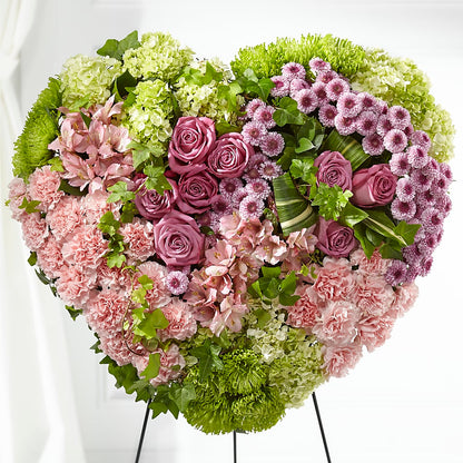 Heartwarming Standing Heart –  Mary Blooms Florist, Port Saint Lucie FL