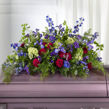 Always Treasured Casket Spray –  Mary Blooms Florist, Port Saint Lucie FL