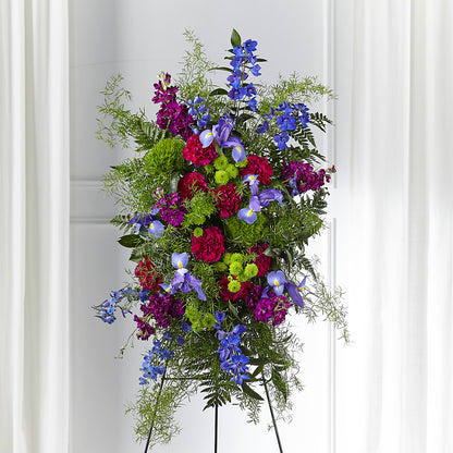 Heavenly Skies Standing Spray –  Mary Blooms Florist, Port Saint Lucie FL