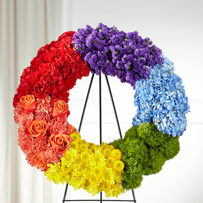 Circle of Love Wreath –  Mary Blooms Florist, Port Saint Lucie FL