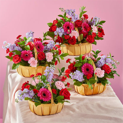 Pink Picnic Basket –  Mary Blooms Florist, Port Saint Lucie FL