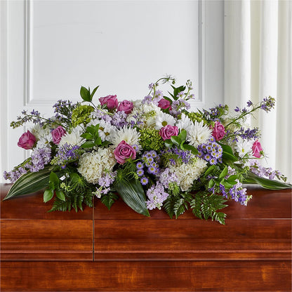 Meadows of Serenity Casket Spray –  Mary Blooms Florist, Port Saint Lucie FL