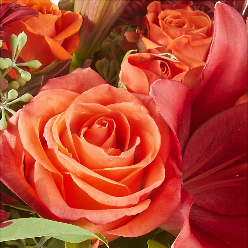 Crimson Leaves Bouquet –  Mary Blooms Florist, Port Saint Lucie FL