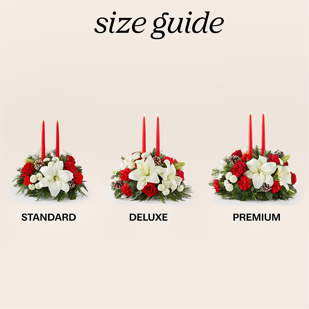 Seasonal Festivities Centerpiece –  Mary Blooms Florist, Port Saint Lucie FL