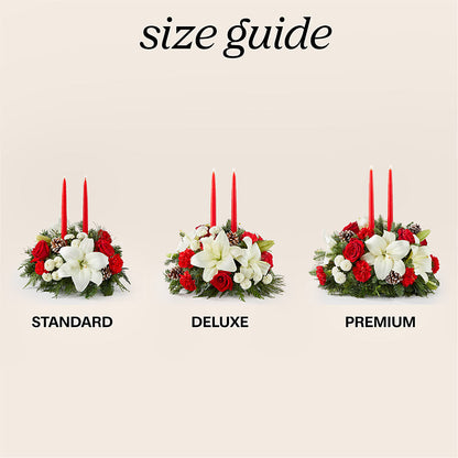Seasonal Festivities Centerpiece –  Mary Blooms Florist, Port Saint Lucie FL