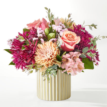 Berry Cobbler Bouquet with Ivory Vase –  Mary Blooms Florist, Port Saint Lucie FL