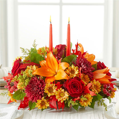 Autumn's Embrace Centerpiece –  Mary Blooms Florist, Port Saint Lucie FL